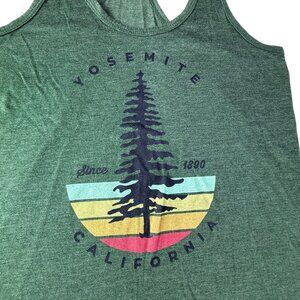 Techstyles Sportswear Tank Top Forest Green.  Racerback. Size Women's Small